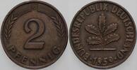 Kleinmünzen 2 Pfennig Bundesrepublik Deutschland -