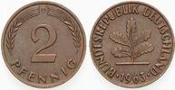 Kleinmünzen 2 Pfennig Bundesrepublik Deutschland -
