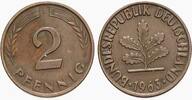 Kleinmünzen 2 Pfennig Bundesrepublik Deutschland -