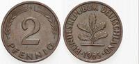 Kleinmünzen 2 Pfennig Bundesrepublik Deutschland -