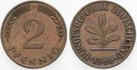 Kleinmünzen 2 Pfennig Bundesrepublik Deutschland -