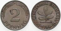 Kleinmünzen 2 Pfennig Bundesrepublik Deutschland -