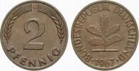 Kleinmünzen 2 Pfennig Bundesrepublik Deutschland -