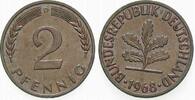 Kleinmünzen 2 Pfennig Bundesrepublik Deutschland -