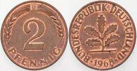 Kleinmünzen 2 Pfennig Bundesrepublik Deutschland -