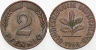 Kleinmünzen 2 Pfennig Bundesrepublik Deutschland -