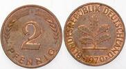 Kleinmünzen 2 Pfennig Bundesrepublik Deutschland -