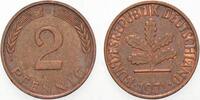 Kleinmünzen 2 Pfennig Bundesrepublik Deutschland -