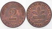 Kleinmünzen 2 Pfennig Bundesrepublik Deutschland -