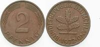 Kleinmünzen 2 Pfennig Bundesrepublik Deutschland -