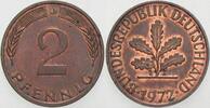 Kleinmünzen 2 Pfennig Bundesrepublik Deutschland -