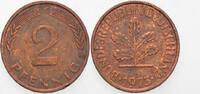 Kleinmünzen 2 Pfennig Bundesrepublik Deutschland -