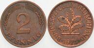 Kleinmünzen 2 Pfennig Bundesrepublik Deutschland -