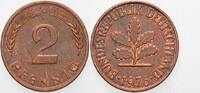 Kleinmünzen 2 Pfennig Bundesrepublik Deutschland -