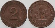 Kleinmünzen 2 Pfennig Bundesrepublik Deutschland -