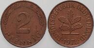 Kleinmünzen 2 Pfennig Bundesrepublik Deutschland -