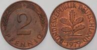 Kleinmünzen 2 Pfennig Bundesrepublik Deutschland -