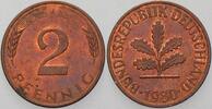 Kleinmünzen 2 Pfennig Bundesrepublik Deutschland -