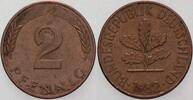 Kleinmünzen 2 Pfennig Bundesrepublik Deutschland -