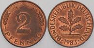 Kleinmünzen 2 Pfennig Bundesrepublik Deutschland -