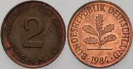 Kleinmünzen 2 Pfennig Bundesrepublik Deutschland -