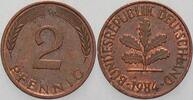 Kleinmünzen 2 Pfennig Bundesrepublik Deutschland -