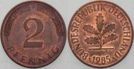 Kleinmünzen 2 Pfennig Bundesrepublik Deutschland -