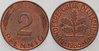 Kleinmünzen 2 Pfennig Bundesrepublik Deutschland -
