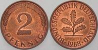 Kleinmünzen 2 Pfennig Bundesrepublik Deutschland -