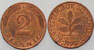 Kleinmünzen 2 Pfennig Bundesrepublik Deutschland -