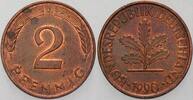 Kleinmünzen 2 Pfennig Bundesrepublik Deutschland -