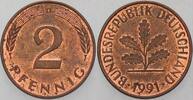 Kleinmünzen 2 Pfennig Bundesrepublik Deutschland -