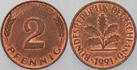 Kleinmünzen 2 Pfennig Bundesrepublik Deutschland -