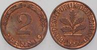Kleinmünzen 2 Pfennig Bundesrepublik Deutschland -