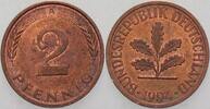 Kleinmünzen 2 Pfennig Bundesrepublik Deutschland -