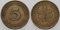 Kleinmünzen 5 Pfennig Bundesrepublik Deutschland -