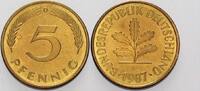 Kleinmünzen 5 Pfennig Bundesrepublik Deutschland -