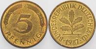 Kleinmünzen 5 Pfennig Bundesrepublik Deutschland -