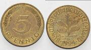 Kleinmünzen 5 Pfennig Bundesrepublik Deutschland -