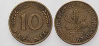 Kleinmünzen 10 Pfennig Bundesrepublik Deutschland -