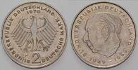 2 Mark Kursmünzen 2 Deutsche Mark Theodor Heuss -
