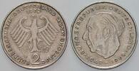2 Mark Kursmünzen 2 Deutsche Mark Theodor Heuss -