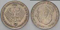 2 Mark Kursmünzen 2 Deutsche Mark Theodor Heuss -