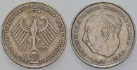 2 Mark Kursmünzen 2 Deutsche Mark Theodor Heuss -