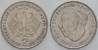 2 Mark Kursmünzen 2 Deutsche Mark Theodor Heuss -