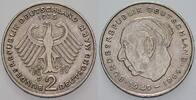 2 Mark Kursmünzen 2 Deutsche Mark Theodor Heuss -