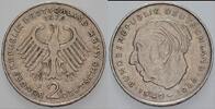 2 Mark Kursmünzen 2 Deutsche Mark Theodor Heuss -