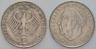 2 Mark Kursmünzen 2 Deutsche Mark Theodor Heuss -