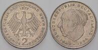 2 Mark Kursmünzen 2 Deutsche Mark Theodor Heuss -