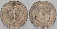 2 Mark Kursmünzen 2 Deutsche Mark Theodor Heuss -
